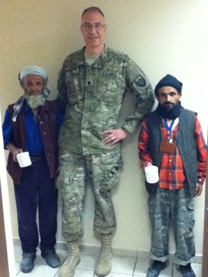 Lt. Col. Sniffin with Afghans