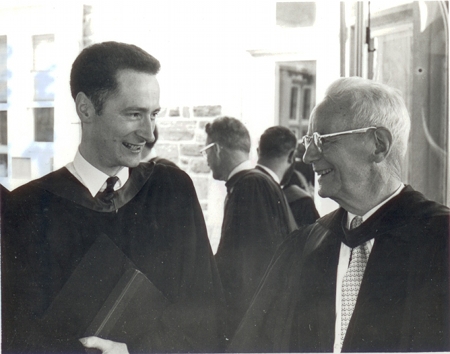 Geoff Thomas at graduation with Van Til