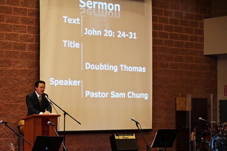 Rev. Sam Chung Preaching